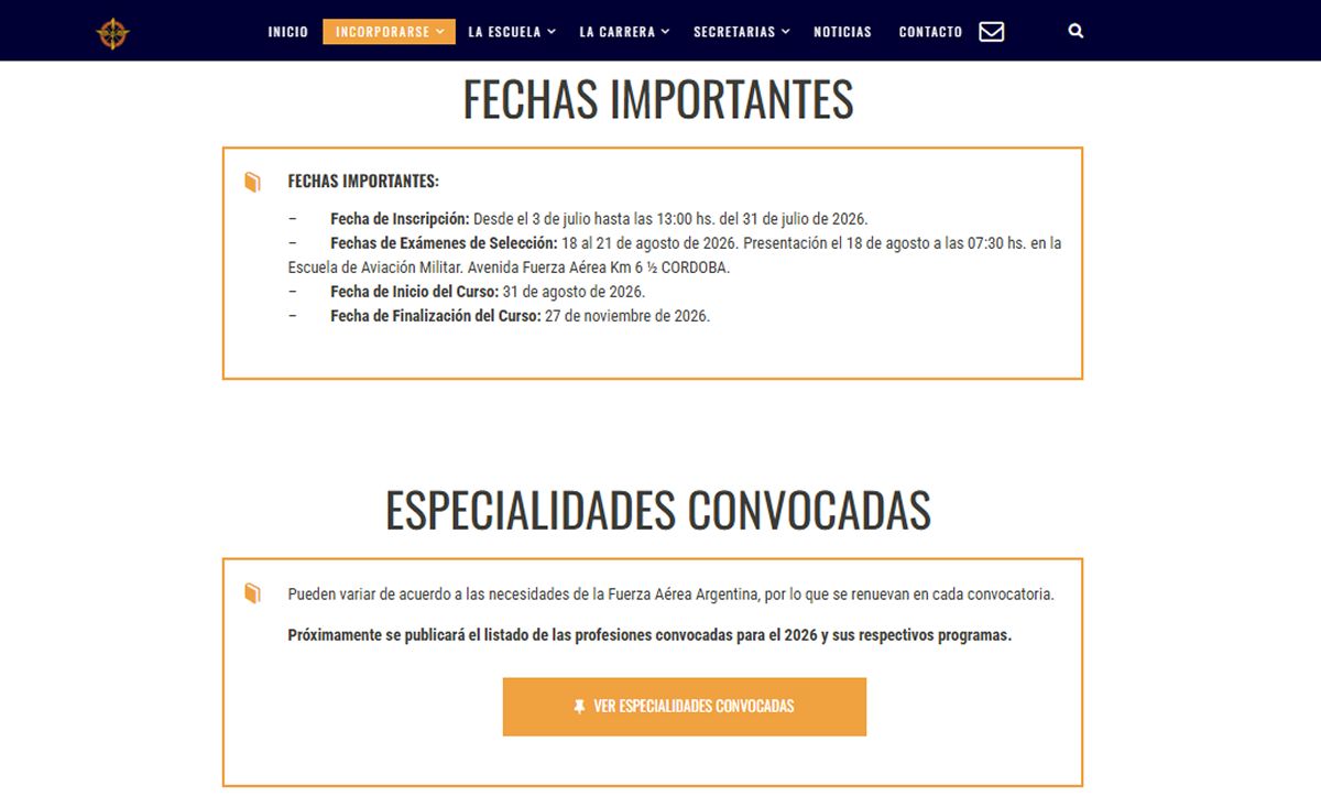DISTINTAS ÁREAS. La búsqueda incluye carreras de salud, ingeniería, comunicación, sistemas, arquitectura y ciencias sociales.