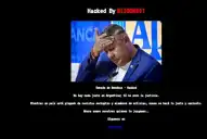 Hackearon la web del Senado de Mendoza y pusieron una imagen del Chiqui Tapia