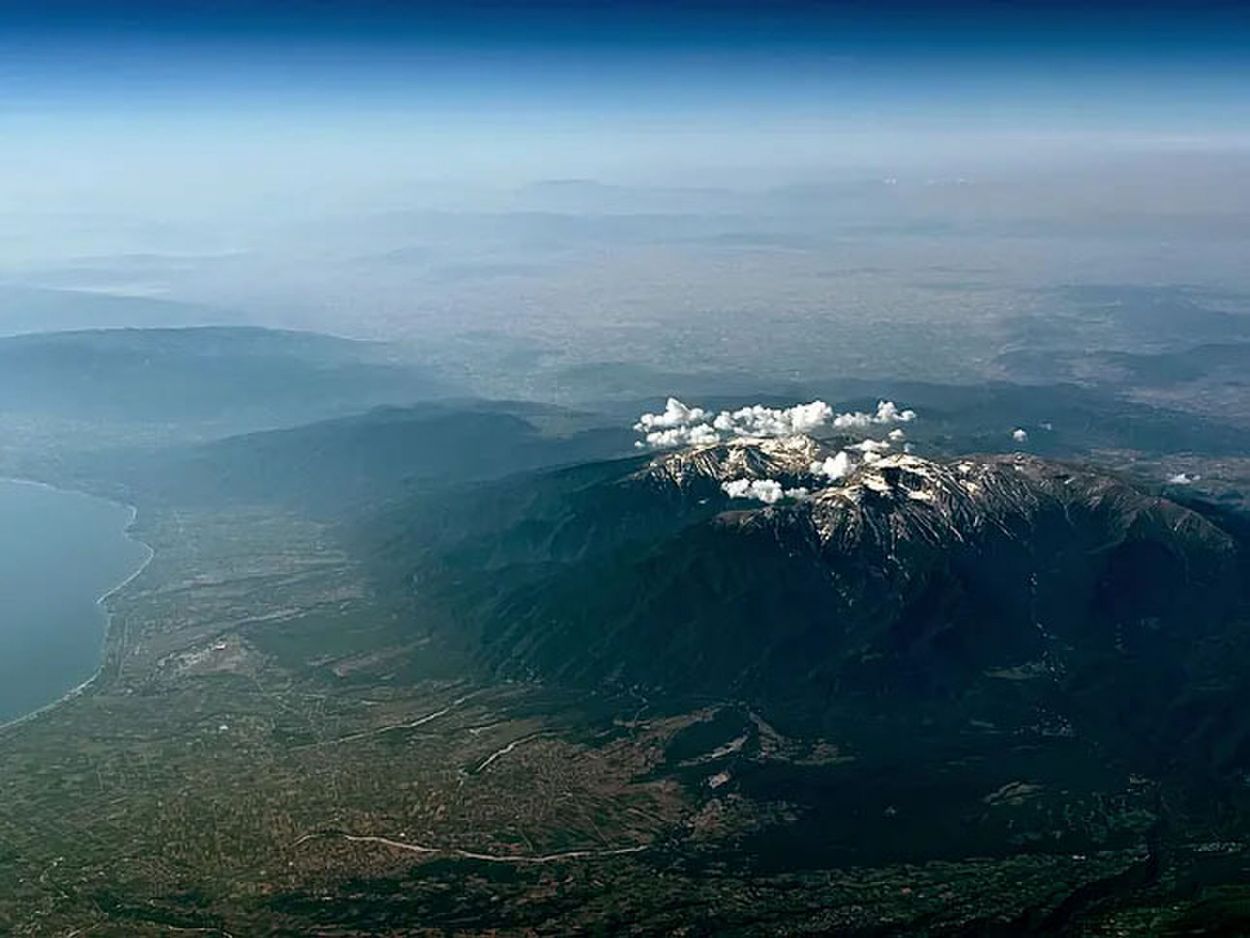 OLIMPO. Su pico más alto, llamado Míticas, alcanza los 2.917 metros.