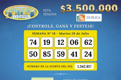Los Números de Oro de LA GACETA del 28 de julio de 2026