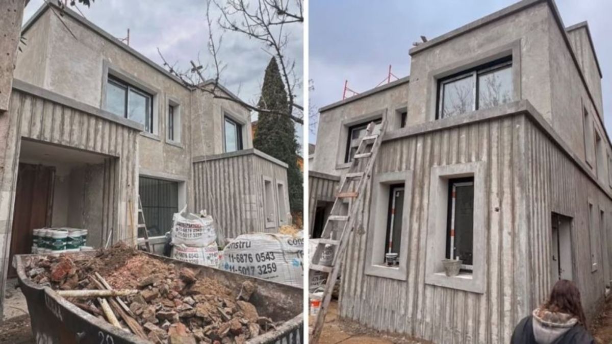 ASÍ AVANZAN LAS OBRAS. A través de sus redes sociales, la pareja mostró cómo avanzan las obras y dejó ver algunos de los ambientes que tendrá la vivienda.