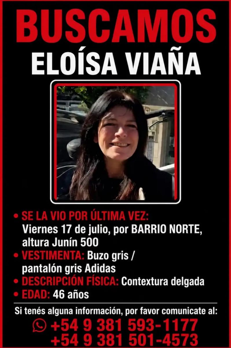 Búsqueda de Eloísa Viaña: No descartamos ninguna hipótesis, pero la principal es una ausencia voluntaria, afirmó la Policía