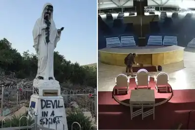Video: así fue el incendio de uno de los santuarios de la Virgen más visitados del mundo