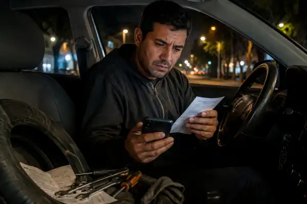 Préstamos al 700% anual: choferes de aplicaciones revelan cómo se endeudan para reparar sus autos