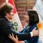 Milei asistió a la asunción de Keiko Fujimori como presidenta de Perú