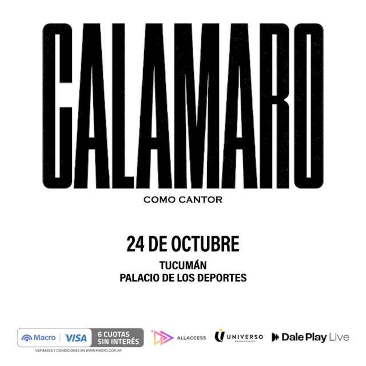Andrés Calamaro se presenta nuevamente en Tucumán este 24 de octubre