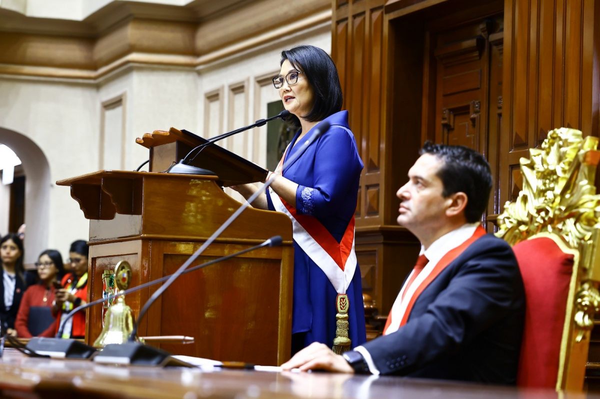 Keiko Fujimori asumió la presidencia de Perú: prometió mano dura contra la delincuencia y una nueva forma de gobernar