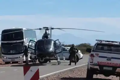 La última foto del helicóptero antes de la tragedia en San Juan: fue enviada minutos antes del accidente