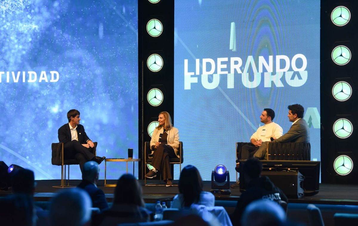 MESA PANEL. Integrado por Mercedes Paz, Dan Nativ y Miguel Ippolito, quienes compartieron experiencias vinculadas al emprendedurismo y la empresa familiar.