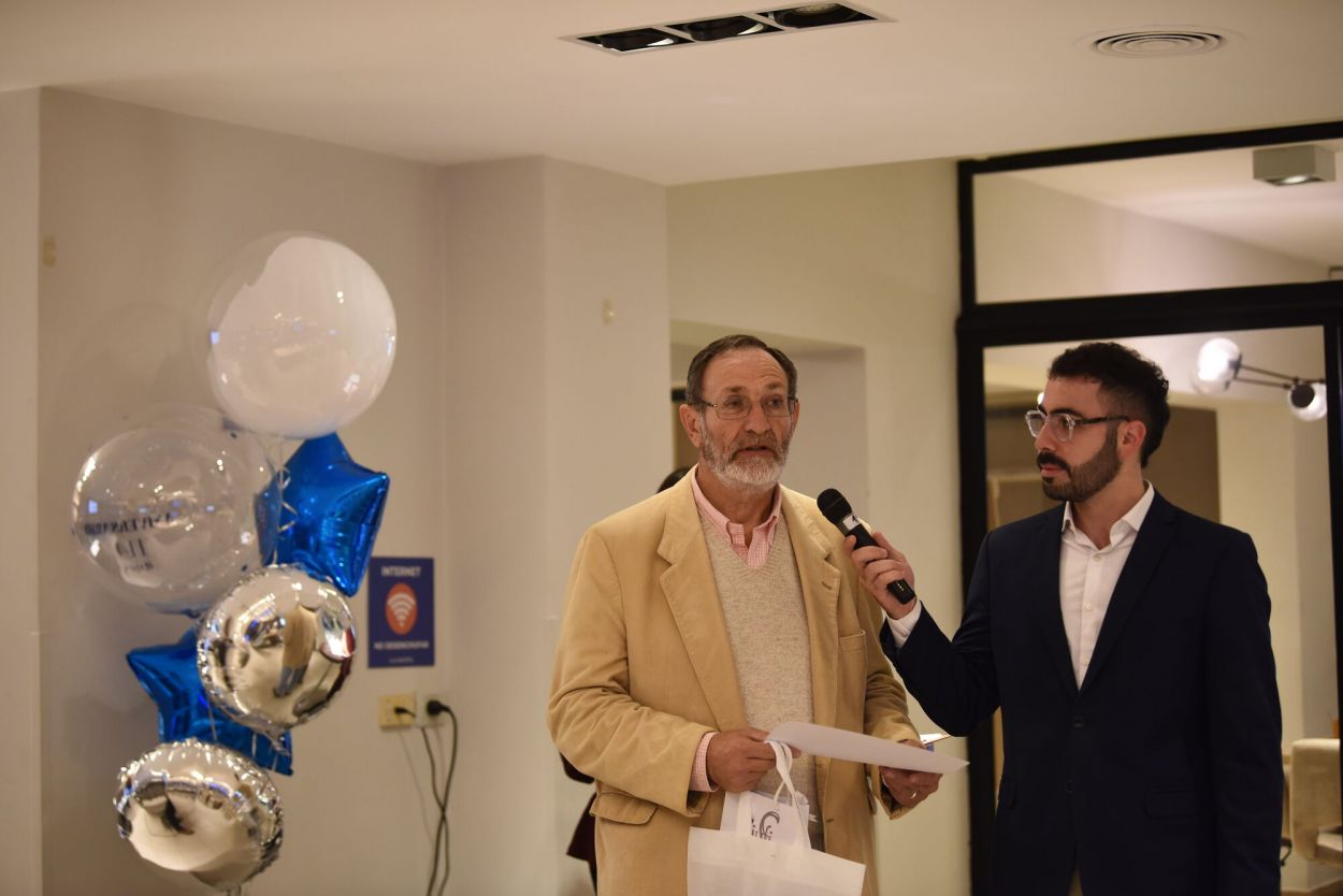 AGRADECIDO. Pablo Soler, responsable técnico de los sistemas editoriales, reconocido por su trayectoria.