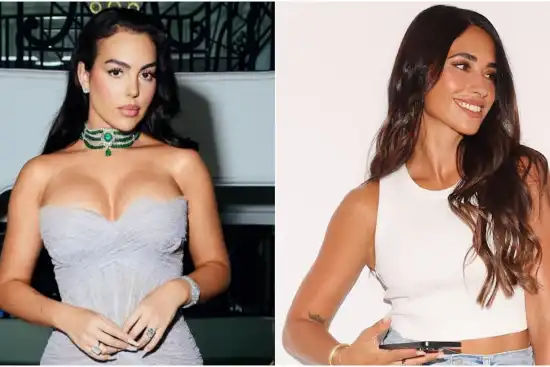 APOYO. Antonela Roccuzzo respaldó en redes a Georgina Rodríguez tras su descargo por las críticas que recibió sobre su cuerpo.