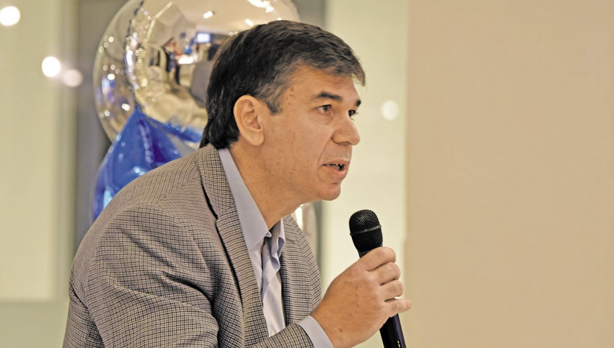 REFLEXIÓN. Daniel Dessein, presidente del directorio de la empresa, fue el encargado de dirigir el discurso principal de la mañana.