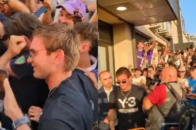 Franco Mastantuono desató una revolución en Fiorentina: así fue su multitudinaria bienvenida