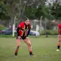 Empezó en el rugby siguiendo a su hermano mellizo, es una de las promesas de Cardenales y fue convocada por primera vez a Las Yaguaretés