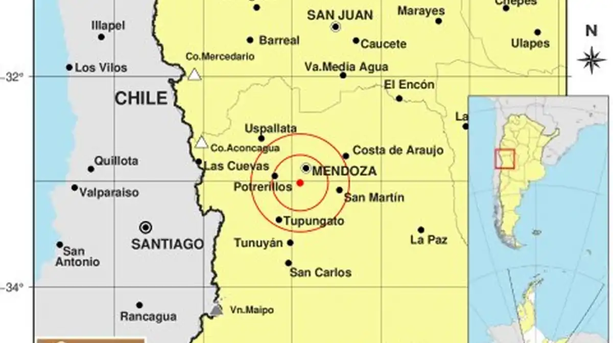 Mendoza volvió a temblar: un sismo de 4.5 sorprendió y se sintió a más de 200 kilómetros