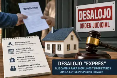 Desalojo “exprés”: qué cambia para inquilinos y propietarios con la nueva ley de propiedad privada