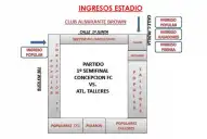 Liga Tucumana: Con un protocolo estricto Concepción FC y Talleres juegan la semifinal en Lules