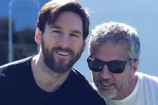 Lionel Messi y Jorge Messi.