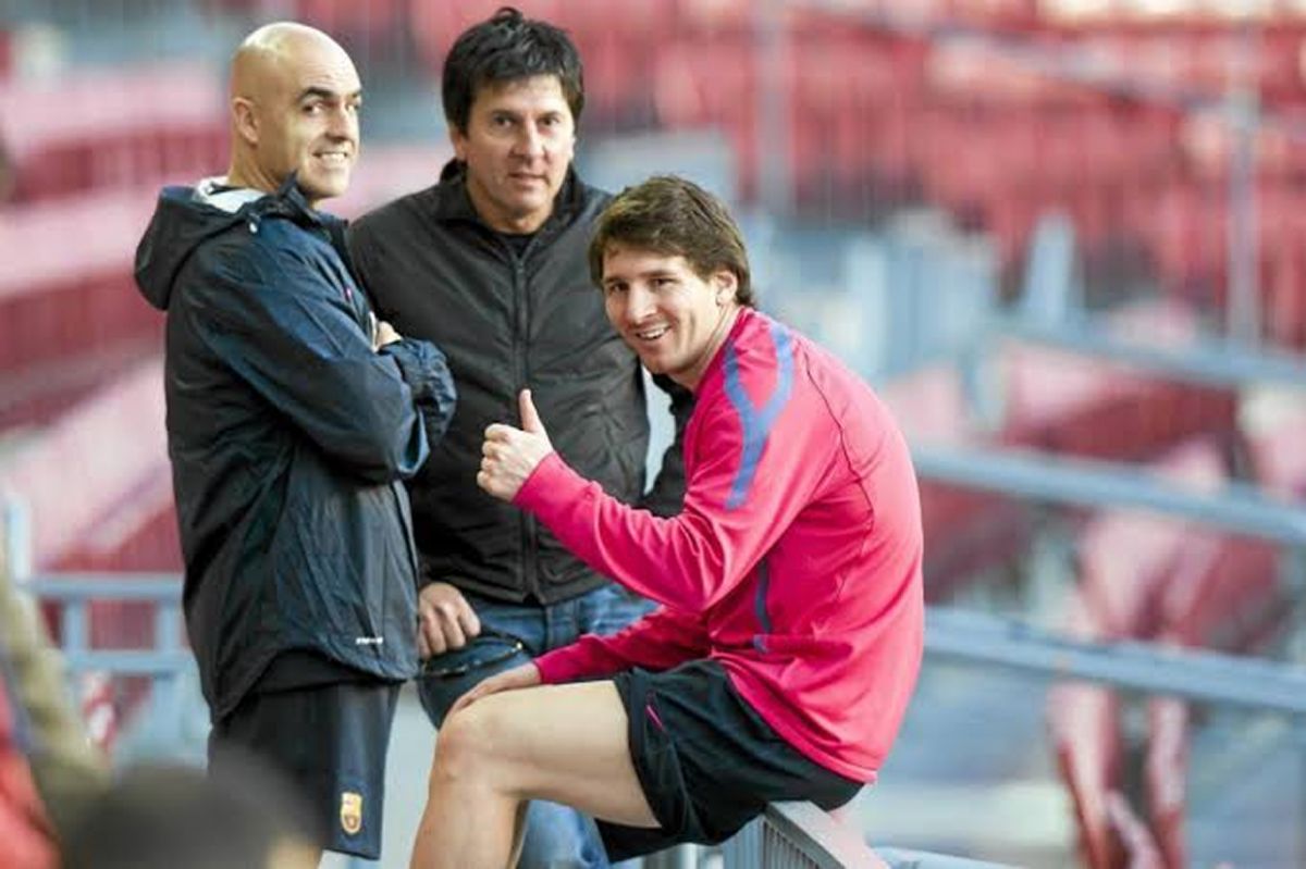 Jorge Messi y Lionel. 