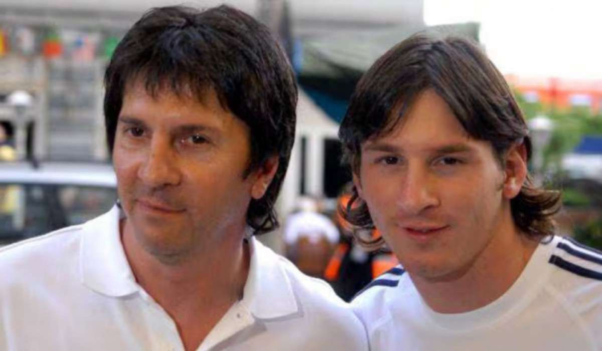 Jorge Messi y Lionel. 