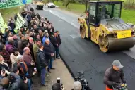 Jaldo supervisó el avance de la segunda etapa de la Ruta Provincial 323