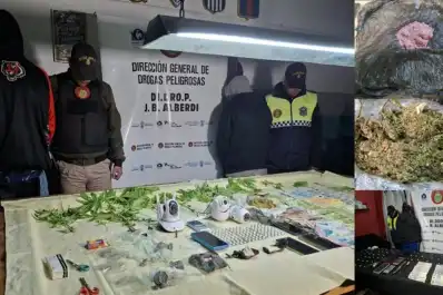 Golpe al narcomenudeo en Aguilares: decomisaron cocaína, marihuana y tusi en dos allanamientos