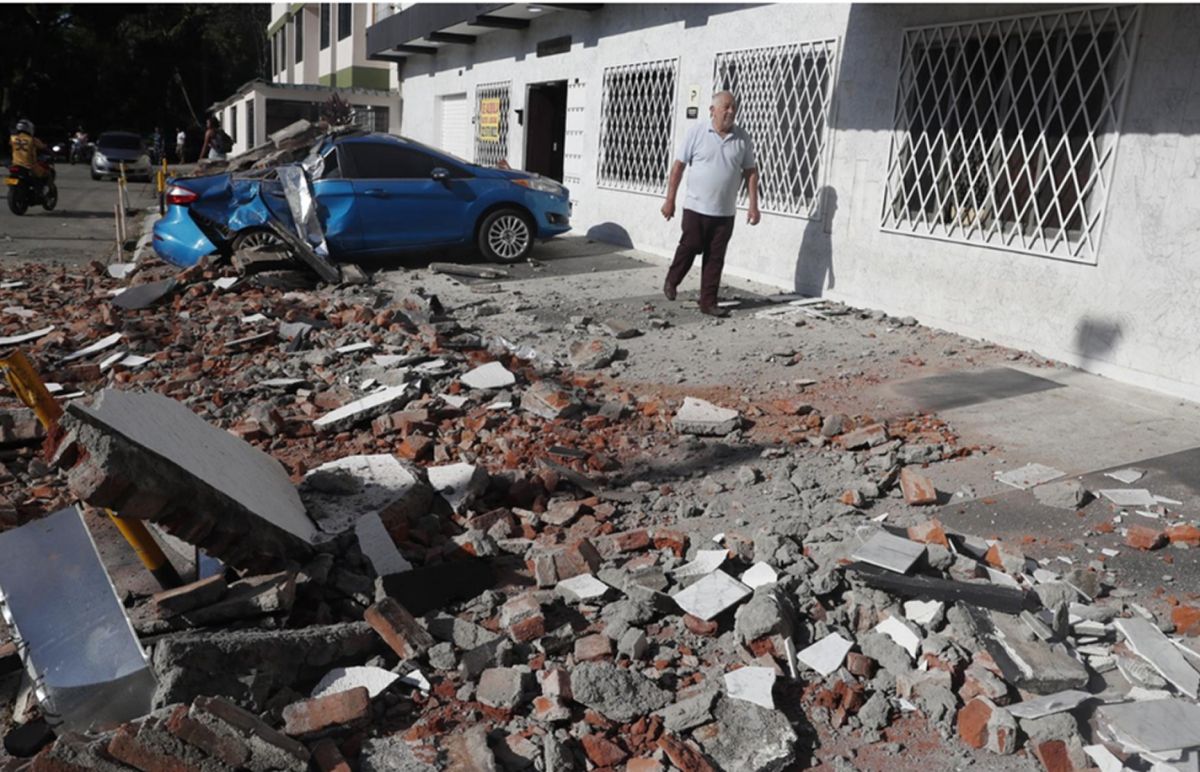 Las imágenes del terremoto en Cali. 