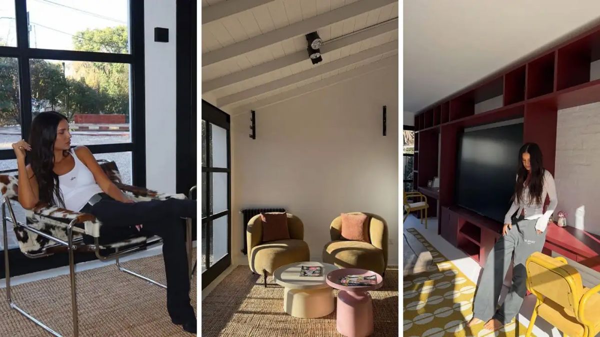 La espectacular casa que Zaira Nara transformó en un estudio: techos altos, madera y mucho color