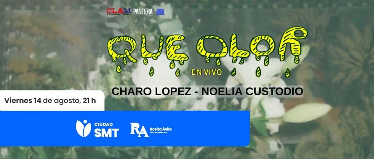 QUE OLOR EN VIVO. La función de esta noche en el Teatro Rosita Ávila tiene entradas agotadas.