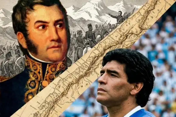El secreto familiar de Maradona: el antepasado que cruzó los Andes junto a San Martín
