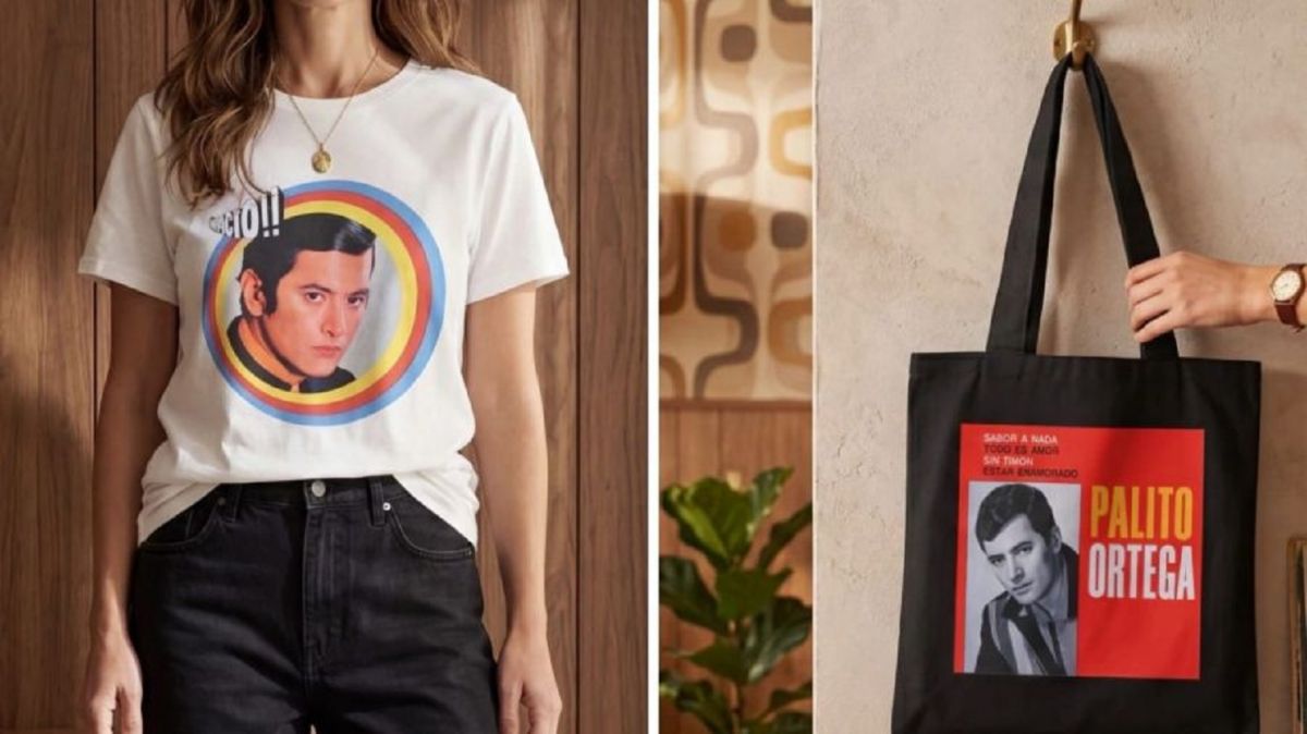 Julieta y Martín Ortega lanzaron una tienda online con remeras y accesorios inspirados en la trayectoria de Palito Ortega.