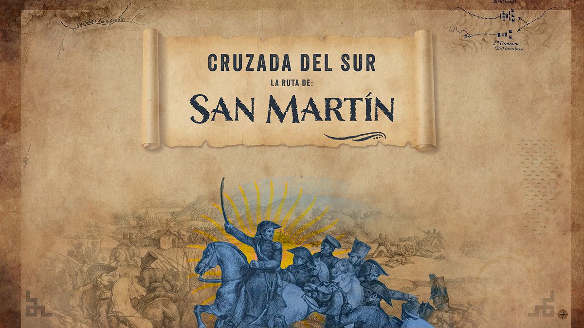 CRUZADA DEL SUR. Recrea las campañas de San Martín a través de batallas por turnos.