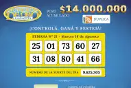 Los Números de Oro de LA GACETA del martes 18 de agosto de 2026