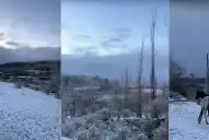 La nieve volvió a Tafí del Valle y los cerros amanecieron con un paisaje de postal