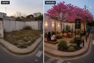 Canelada y Cobos presentaron Plazas de Bolsillo, un proyecto para recuperar baldíos y tener más espacios verdes