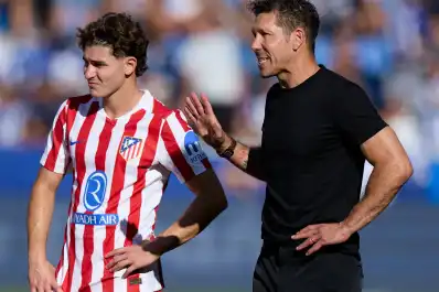Diego Simeone fue tajante sobre la posible salida de Julián Álvarez de Atlético de Madrid