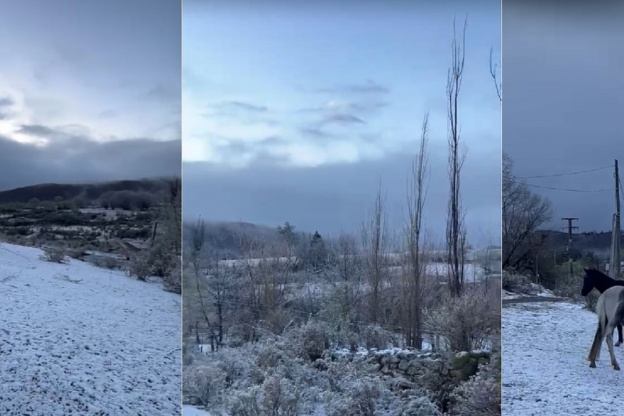 La nieve volvió a Tafí del Valle y los cerros amanecieron con un paisaje de postal