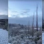La nieve volvió a Tafí del Valle y los cerros amanecieron con un paisaje de postal