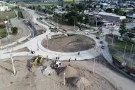 Jaldo supervisó la nueva rotonda de Alberdi y destacó el avance de las obras en los accesos