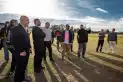 Los Fundamentalistas del Aire Acondicionado recorrieron el hipódromo para ultimar detalles de su último recital del año