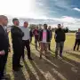 Los Fundamentalistas del Aire Acondicionado recorrieron el hipódromo para ultimar detalles de su último recital del año