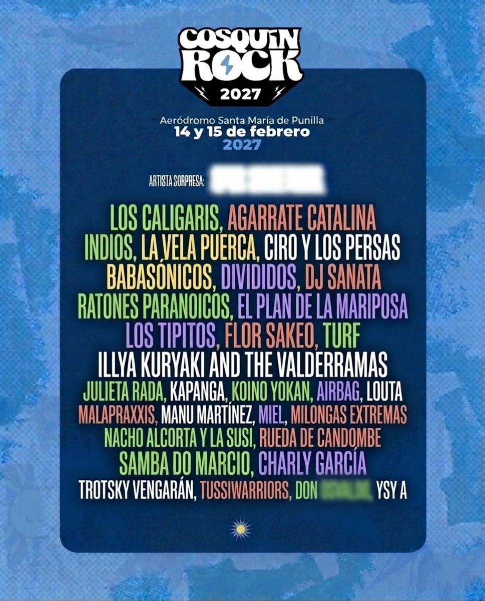 De Divididos y Wos a Jack Johnson: quiénes tocarán en el Cosquín Rock 2027