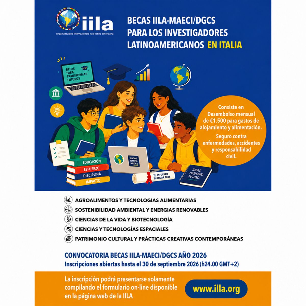 PASANTÍAS EN ITALIA. La convocatoria permite realizar una experiencia profesional de entre tres y seis meses.