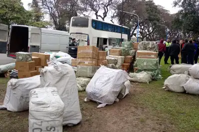 Secuestraron mercadería valuada en más de $30 millones en el Parque 9 de Julio
