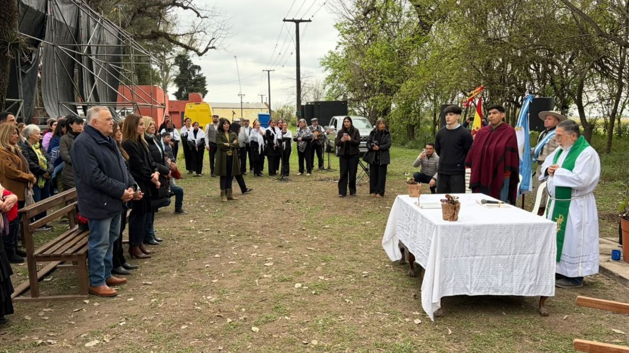 CEREMONIA. La romería comenzó con la celebración de la santa misa.