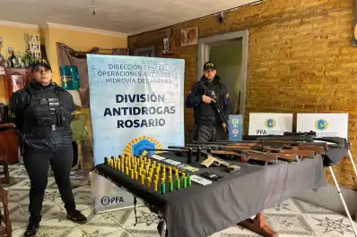 Golpe al mercado ilegal de armas en Santa Fe: cuatro detenidos durante seis allanamientos