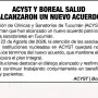 Solicitada: Acyst y Boreal Salud alcanzaron un nuevo acuerdo