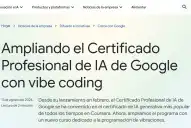 Google lanzó un curso para crear apps sin saber programar: qué enseña y cómo acceder