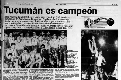 La hazaña del 93: cuando Tucumán organizó contrarreloj el Campeonato Argentino de Básquet y tocó el cielo con las manos
