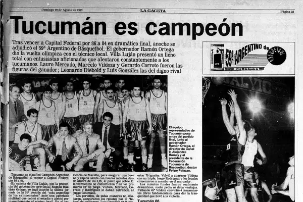 La hazaña del 93: cuando Tucumán organizó contrarreloj el Campeonato Argentino de Básquet y tocó el cielo con las manos